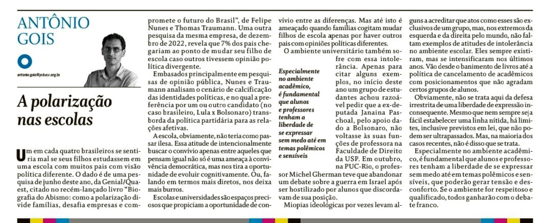 Clipping Biografia do Abismo